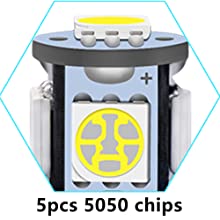 194 автомобильных электрической лампочки 6500K СИД заклинивают T10 SMD 5050 откалывают 5