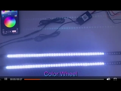 Универсальный ABS автомобильный интерьер светодиодные огни водонепроницаемый 56 см автомобильный флеш флажок свет рыцарь сканер Ли