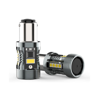 Купить Лучшие продажи CB7 1157 W/Y Switchback LED лампочка BAY15D BA15D Dual Color Canbus 28W 2500LM для сигнальных тормозных фонарей online manufacture