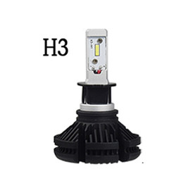 Свет тумана H4 автомобильной фары СИД X3 Fanless H7 H11 9005 9006