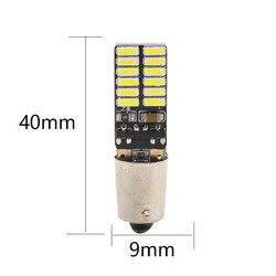 Ширина электрических лампочек СИД 24SMD BA9S 4014 автомобильная привела индикаторную лампу 12V