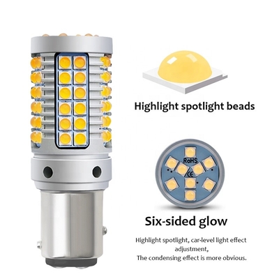 автомобиль 69smd Ba15s привел света поворотника 23w Canbus 7440 3030
