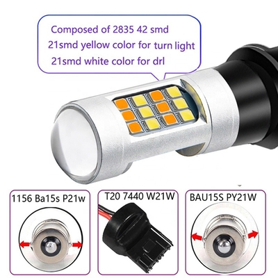 Цвет двойника 2835 42SMD привел поворотник 7440 T20 CANBUS стоп-сигнала предотвратить стробоскопическое
