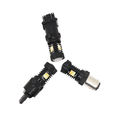 Света поворотника тормоза СИД Switchback 12V двойного цвета белые желтые 1157 3157 7443 3030 16SMD
