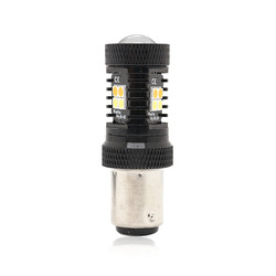 Света поворотника тормоза СИД Switchback 12V двойного цвета белые желтые 1157 3157 7443 3030 16SMD