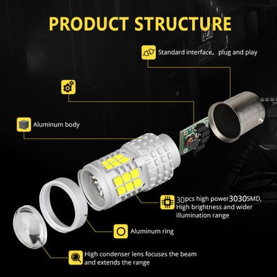 Изготовленные на заказ Headlamp светов поворотника 3030 тормоза СИД 30SMD обращая