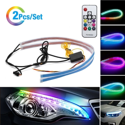 5050 светов гибкой трубы 30cm 12V DRLled для СИД неонового RGB автомобилей с дистанционным управлением