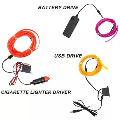 Автомобиля провода RGB цепь световых маяков USB DIY светов атмосферы неонового декоративного EL внутренняя холодная