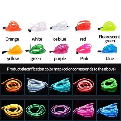 Автомобиля провода RGB цепь световых маяков USB DIY светов атмосферы неонового декоративного EL внутренняя холодная