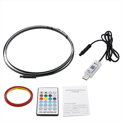 DC5V-12V RGB LED Автомобильное внутреннее оформление Атмосфера Светлое акриловое управление APP Скрытый стиль