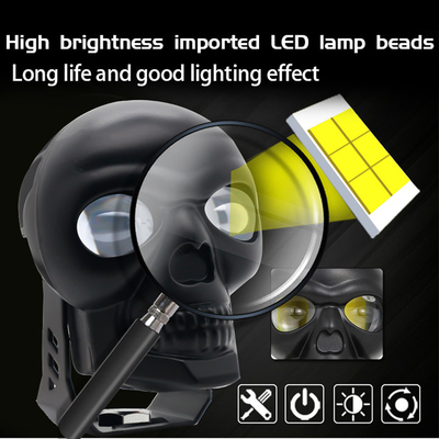 3 дюйма 40 Вт Мотоциклет Черепные фары Внешний Фокусный фонарь LED Мини Водительский свет Двухцветный