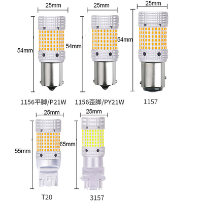 Автомобильные светодиодные поворотные сигналы Canbus Fog Light 2016 чип 150 SMD 1156/1157/7440 LED
