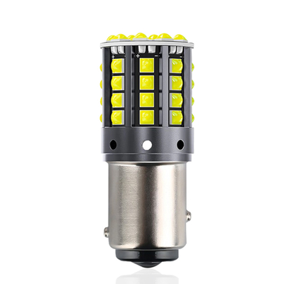 Белый алюминиевый сплав светодиодный поворотный сигнал 1156 1157 T20 3030 44SMD обратный свет 12V 24V