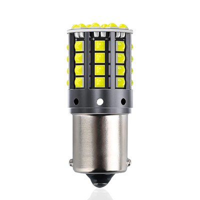 Белый алюминиевый сплав светодиодный поворотный сигнал 1156 1157 T20 3030 44SMD обратный свет 12V 24V