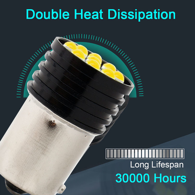 1157 BAY15D LED P21/5W 1156 BA15S P21W LED лампы 9 SMD 3030 R5W R10W Автомобильный обратный свет тормозный фонарь