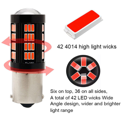 1157 1156 4014 66 SMD светодиодный тормозный фонарь Автомобиль с обратным движением