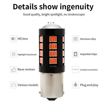 1157 1156 4014 66 SMD светодиодный тормозный фонарь Автомобиль с обратным движением