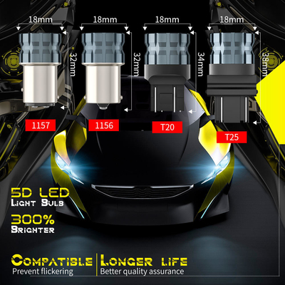 100% Canbus Bau15S Ba15S T25 1156 Светодиодная лампочка 900Lm 3030 Чипы 6LED 12V Светодиодные сигналы 6W