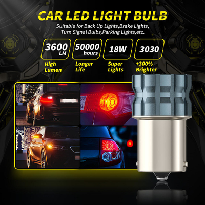 100% Canbus Bau15S Ba15S T25 1156 Светодиодная лампочка 900Lm 3030 Чипы 6LED 12V Светодиодные сигналы 6W