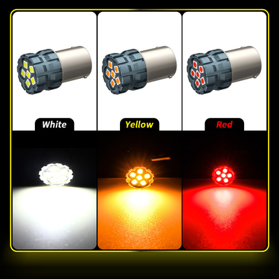 100% Canbus Bau15S Ba15S T25 1156 Светодиодная лампочка 900Lm 3030 Чипы 6LED 12V Светодиодные сигналы 6W