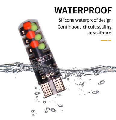 Яркость Новый тип автомобиля Внутренняя светодиодная лампочка T10 5050 6SMD RGB цвет С RGB С дистанционным светодиодом мигающие огни