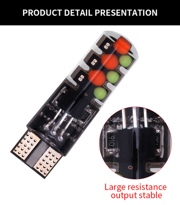 Яркость Новый тип автомобиля Внутренняя светодиодная лампочка T10 5050 6SMD RGB цвет С RGB С дистанционным светодиодом мигающие огни