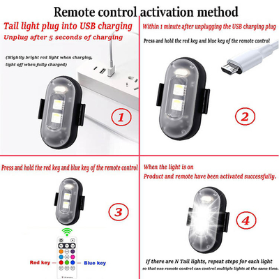 RGB цветовые светодиодные автомобильные интерьерные атмосферные огни Микро USB IP67 беспроводное дистанционное управление
