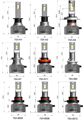 O3 12V 55W фара H1 H3 H4 H7 H11 9005 СИД 12000 люменов автомобильная 9006 приведенный D2H шарик фары