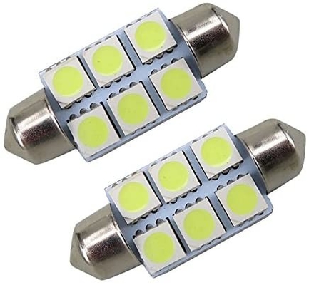 Купола шарика лампы светов автомобиля СИД 6SMD фестона C5W 5050 DC 12V 31mm внутреннего голубой белый 36mm 39mm 41mm
