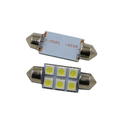 Купола шарика лампы светов автомобиля СИД 6SMD фестона C5W 5050 DC 12V 31mm внутреннего голубой белый 36mm 39mm 41mm